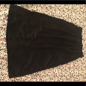 Black midi skirt